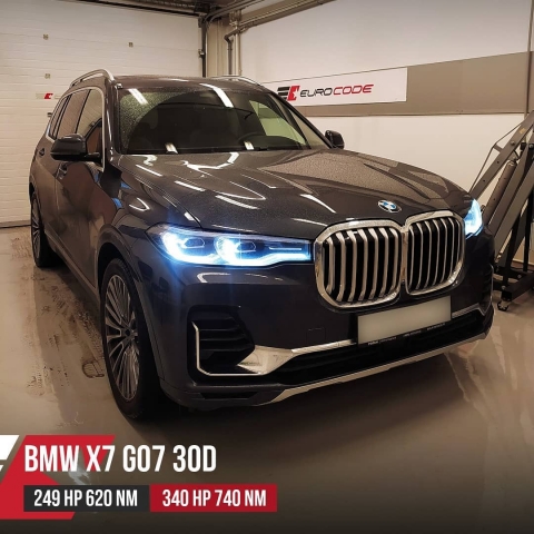 Чип тюнинг BMW X7 G07 30d 249hp